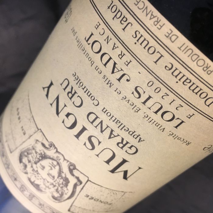 capture du vin Domaine Jadot Musigny Grand Cru 1983