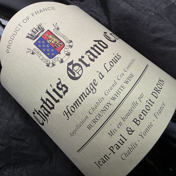 photo du vin Domaine Jean Paul et Benoit Droin Chablis Hommage à Louis 2022