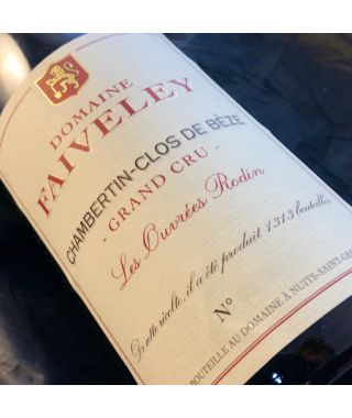Domain Faiveley Chambertin Clos de Beze Les Ouvrees Rodin 2017
