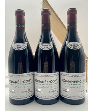 Domain Romanee Conti Romanee Conti Grand Cru, Original Wooden Case of 3 2011 Original-Wooden-Case-3-225-cl