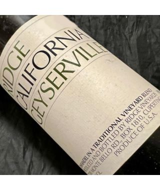 Etats Unis Californie Ridge Geyserville 1996 Bouteille (75cl)