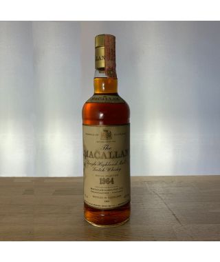 Whisky Macallan Single Malt 18 year old 1964 Bottle-75 cl