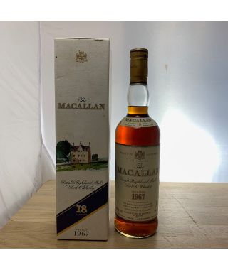 Whisky Macallan Single Malt 18 year old 1967 Bottle-75 cl
